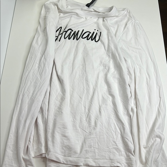 Lululemon White 'Hawaii' Long Sleeve Shirt size large - Picture 10 of 10